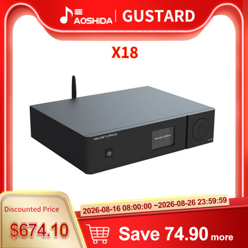GUSTARD X18 DAC MQA ES9038 PRO Bluetooth 5.0 XU216 Processor PCM768kHz DSD512 High-Performance Audio Decoder