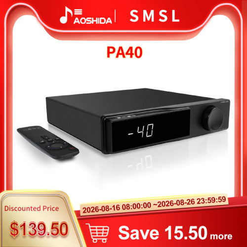 SMSL PA40 Digital Power Amplifier Infineon MA5332 Class D AMP