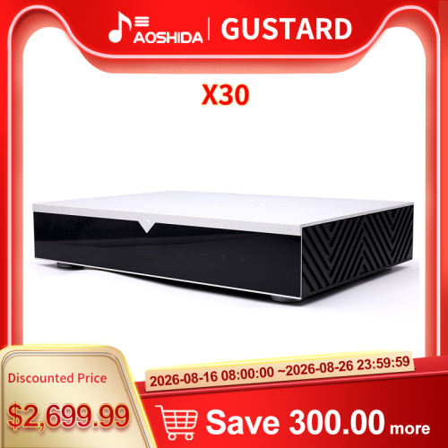 GUSTARD X30 Network Streaming Decoder ES9039SPROx4 PCM 768k DSD512---US,EU,UK,CA taxes included, UPS delivery