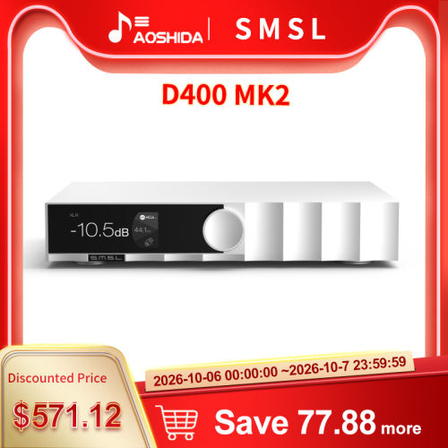 SMSL D400MK2 Audio USB DAC AK4499EX+AK4191 EQ Flaship DAC MAQ-CD Decoding High Resolution XMOS XU316 USB Decoder