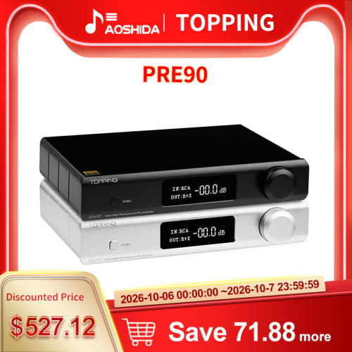 Topping Pre90 Preamplifier &amp; Topping Ext90 input extender