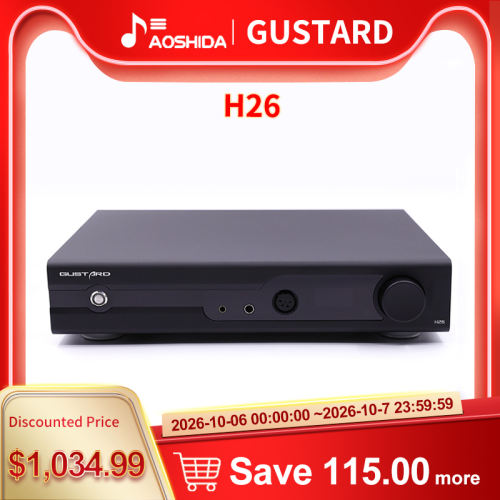 Gustard H26 Fully Balanced Discrete Class A Amplifier Two Gains with Remote Control Headphone Amplifier
