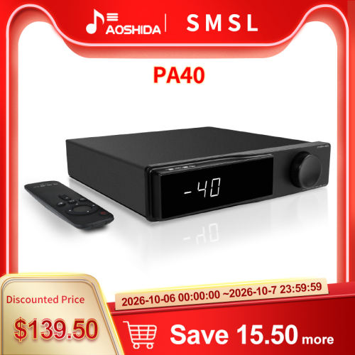 SMSL PA40 Digital Power Amplifier Infineon MA5332 Class D AMP