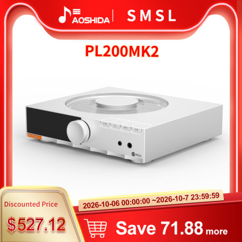 SMSL PL200 MK2 ES9039Q2M DAC & Headphone Amplifier & CD Player