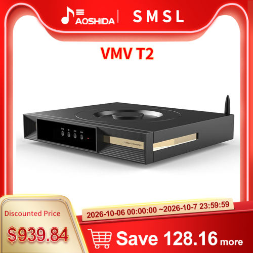 SMSL VMV T2 Hi-Res Digital Media Center 32bit/768kHz DSD512 AES/EBU MQA