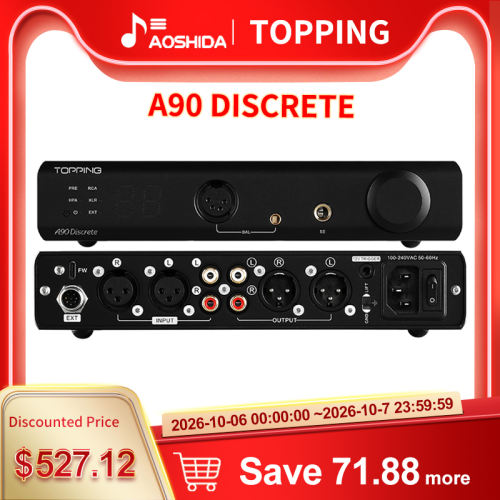 TOPPING A90 Discrete Fully Discrete Balanced Headphone Amplifier
