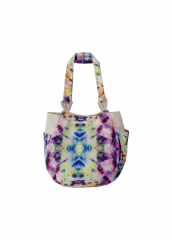 2021 Hot selling tie-dye Beach Bag / Handbag / Natural Canvas Bag, With Screen Printed