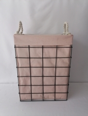 Metal Wire Laundry Hamper Basket