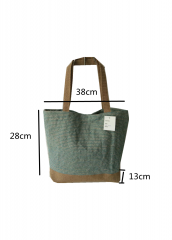 Natural Jute Linen Burlap Tote Beach Bag foldable Large Capacity Female Casual Joint Shoulder Beach Bag