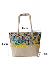 Ins Hot Selling High Quality Eco Friendly Digital Printed Big Size polyester Beach bag