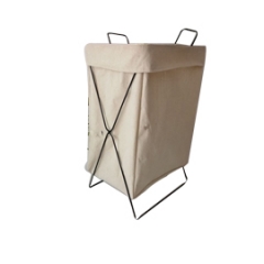 Stackable Metal Storage Bags Baskets with Handle Easy-carrying Large Laundry Basket Fold up