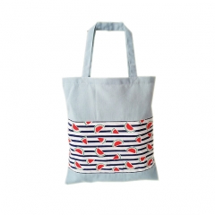 Cotton Reusable shopper bag and promotion bag for school bag