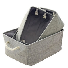 Non-woven Thick Cotton Rope Eva Lining Clothing Foldable Storage Box