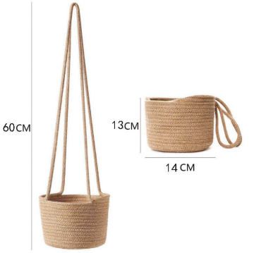 Outdoor indoor Garden Decoration Straw Flower pot