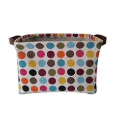 Digital print Square Laundry Basket with Durable Handle