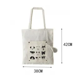 Reusable Folding Shopping Tote Bag Fits in Pocket Eco-Friendly shopping bag