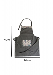 Wholesale Cotton Polyester Waterproof Chef Cooking Aprons Adjustable Double Neck Strape For Cafe Restaurants Kitchen Apron