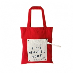 Reusable Folding Shopping Tote Bag Fits in Pocket Eco-Friendly shopping bag