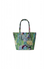 Fashion Wholesale floral digital printed women lady gift polyester canvas summer tote beach bag