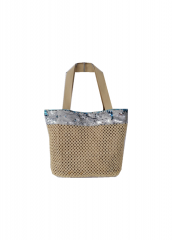 INS wind summer vacation Portable straw bag woven bag large capacity straw paper beach bag