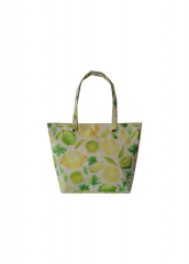 Fashion Wholesale floral digital printed women lady gift polyester canvas summer tote beach bag