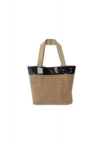 INS wind summer vacation Portable straw bag woven bag large capacity straw paper beach bag