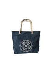 Eco Friendly Cotton Canvas Large Capacity Summer Beach Bag With high quality Cotton rope handle