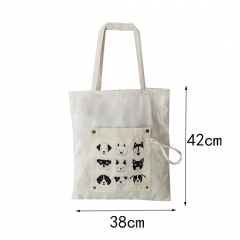 Natural Shopper Tote canvas foldable shopper bag