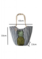 Ladies fashion popular beach bag Patch embroidered vintage straw shoulder bag