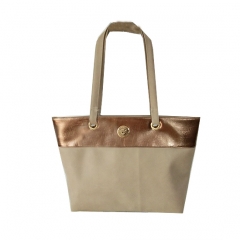 Plain Fashion PU Leather Tote Bag For Women