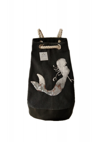 Embroidery sequins Eco Friendly Cotton Canvas Large Capacity Summer Beach Bag With Adjustable shoulder strap