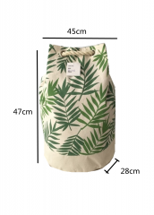 full printing Eco Friendly Cotton Canvas Large Capacity Summer Beach Bag With Adjustable shoulder strap