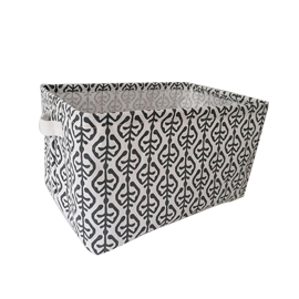 LOGO Print Square Laundry Basket with Handle