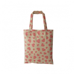 Hot Sale Linen Custom Printed Logo Design Shopping Tote Bag