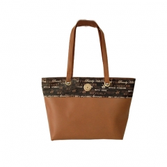 Plain Fashion PU Leather Tote Bag For Women