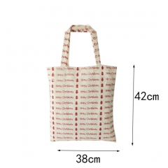 Fashion Canvas Shopper Bag Promotion Custom Size Canvas Cotton Reusable Bags For Women Shopping