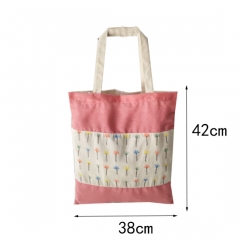 Hot sale easy carrying big cotton shopper bag