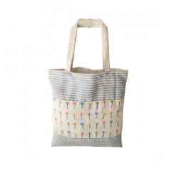 Hot sale easy carrying big cotton shopper bag