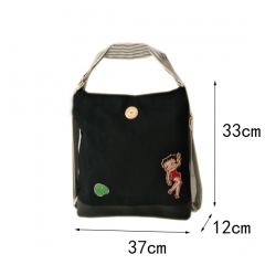 New fashion shoulder casual canvas backpack large capacity printing rucksack travel bags