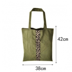 Custom Fashion Shopper Tote Reusable Recycled Eco Fabric Cotton Shopping Bag