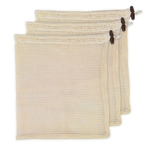 2021 Wellpromotion Reusable eco-friendly Fruits Vegetables Cotton Mesh Drawstring Produce Net Bag