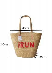 trendy fashion popular beach bag vintage straw shoulder bag