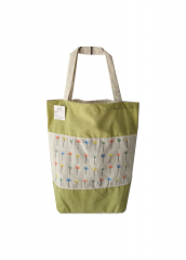 splicing printing Promotional natural cotton canvas cloth carry tote shoulder shopping bag