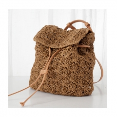 Fashion Bag For Ladies Holiday Backpack Woven Straw bag Beach Handmade