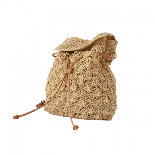 Fashion Bag For Ladies Holiday Backpack Woven Straw bag Beach Handmade