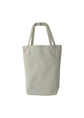 Stripe print Promotional natural cotton canvas cloth carry tote shopping bag