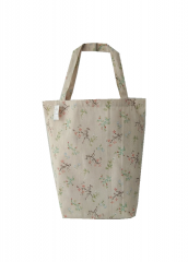 Floral print Promotional natural cotton canvas cloth carry tote shopping bag