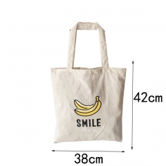 top quality customized logo crossbody cotton shopper bag