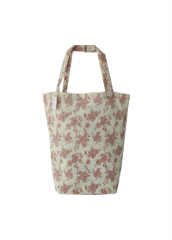 Floral print Promotional natural cotton canvas cloth carry tote shopping bag