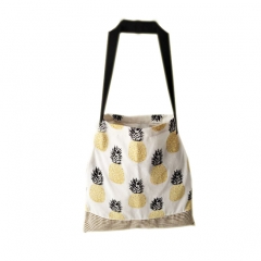 customize premium soft eco friendly cotton shopper tote bags with woven handle